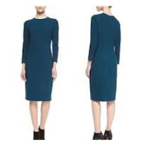 Vince 3/4 Sleeve Boucle Sheath Dress - Picture 1 of 6